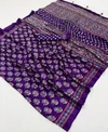 Shisha By Girnar Semi Modal With Mirror Work Saree